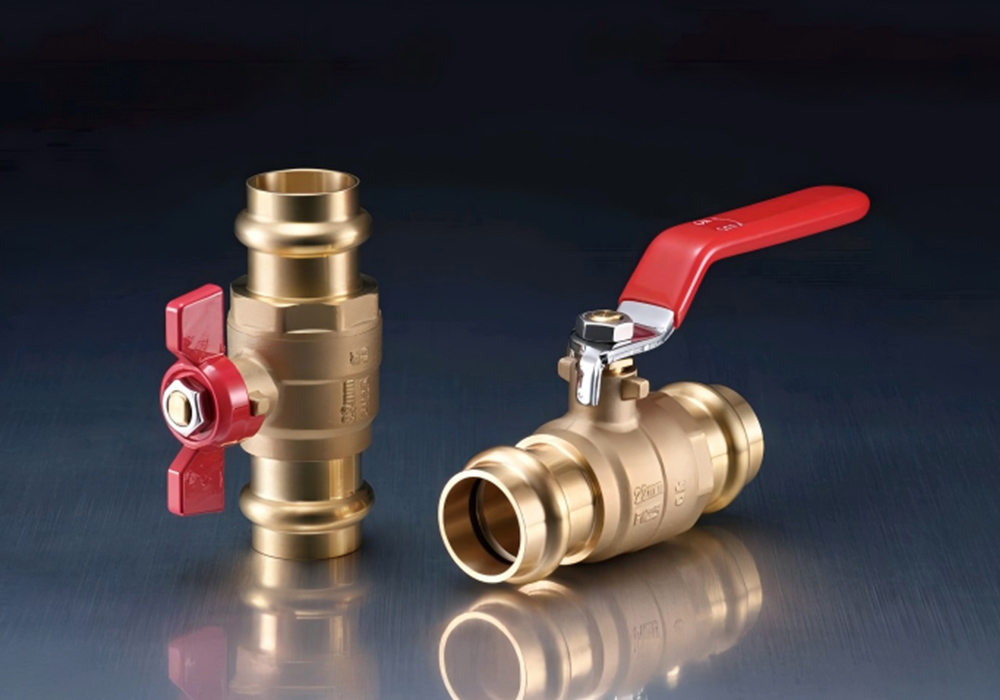 JL-B1898 Полнопроходной латунный шаровой кран с нажимной посадкой для сантехники